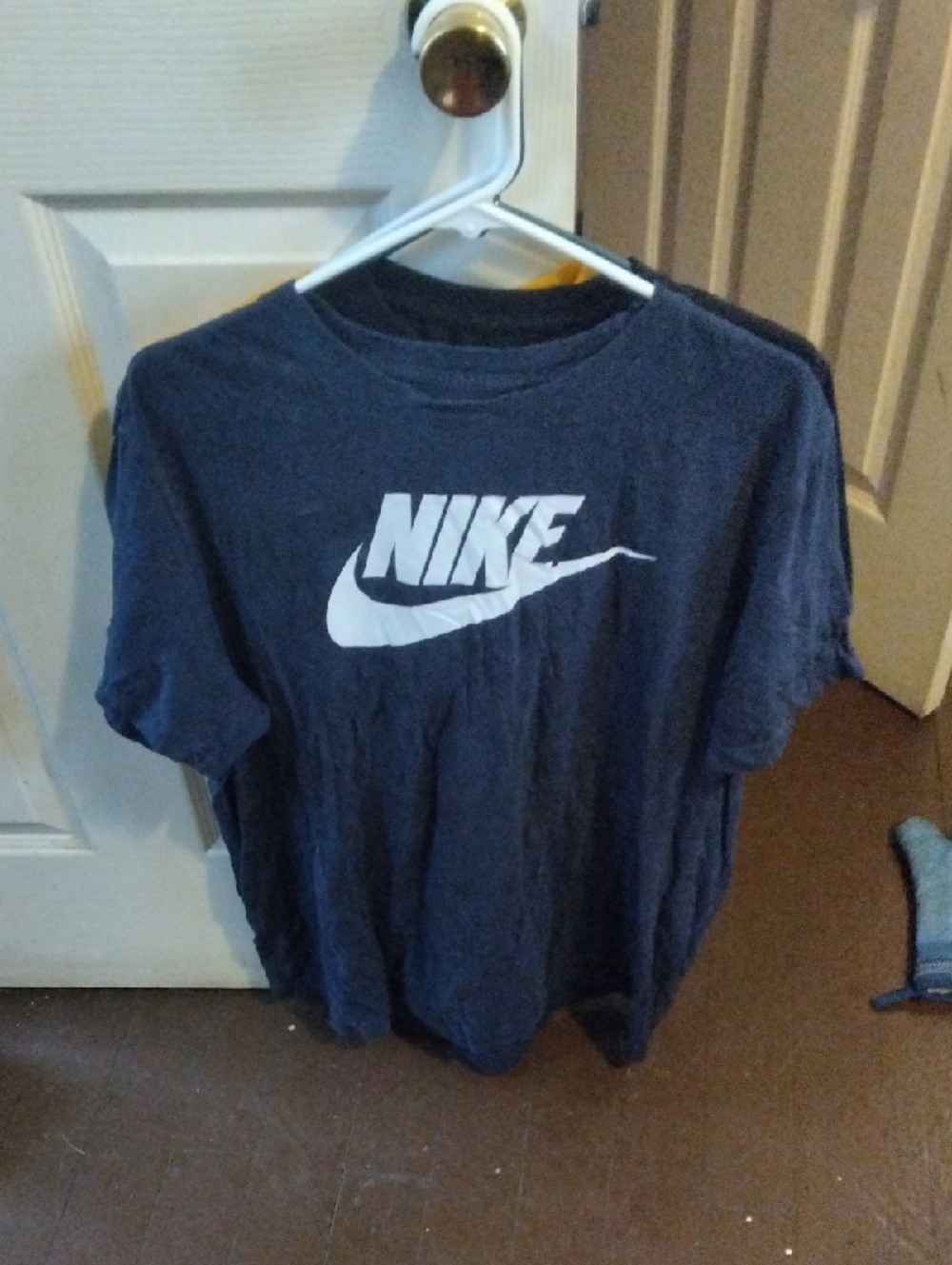 Nike Navy Blue Tee with White Logo